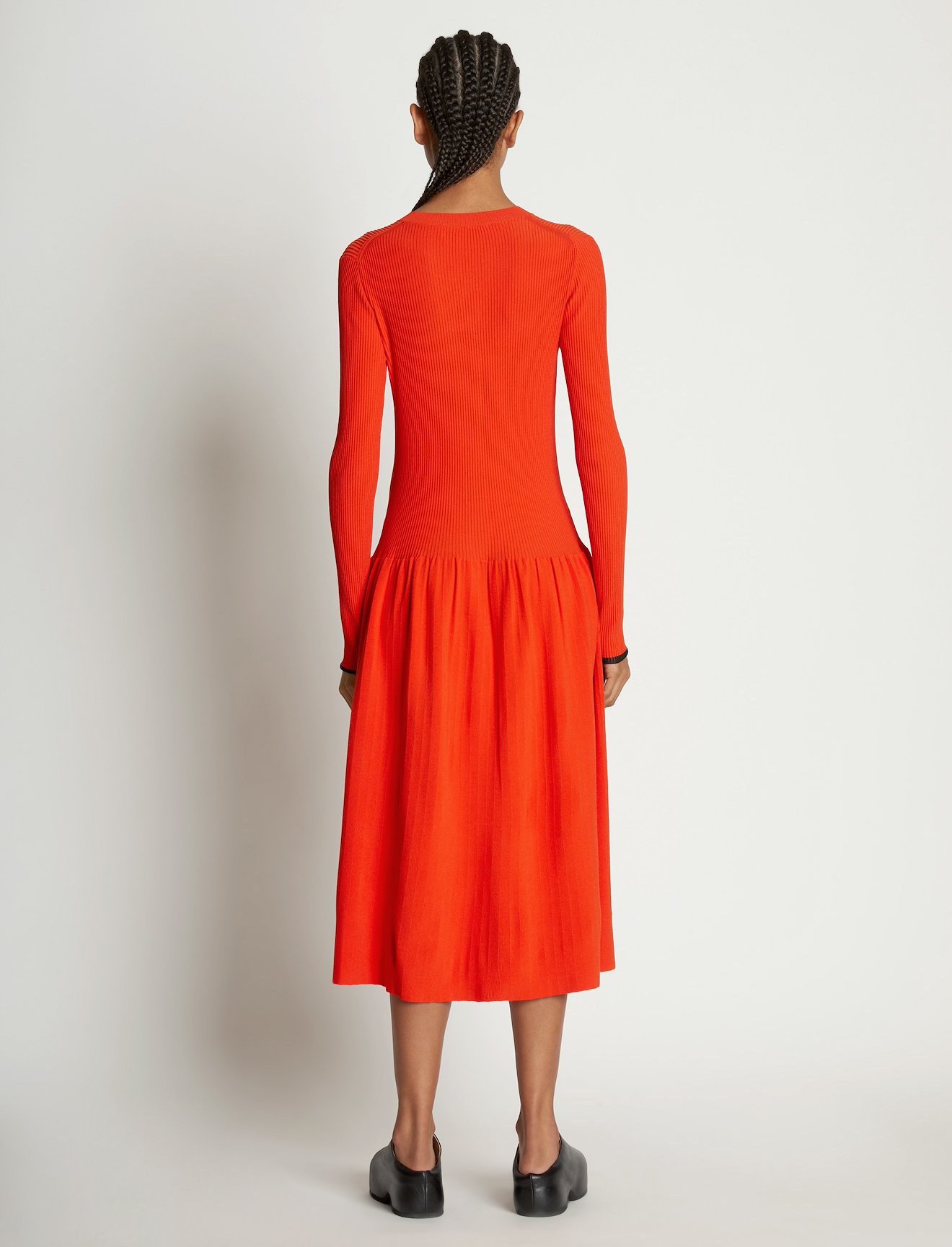Rib Knit Button Front Dress #2