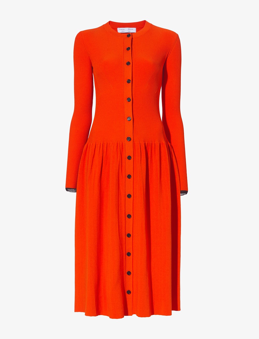 Rib Knit Button Front Dress
