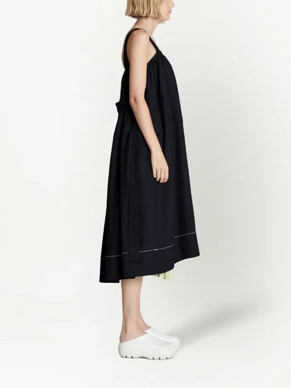 Proenza Schouler White Label ベルテッド フレアドレス | ブラック