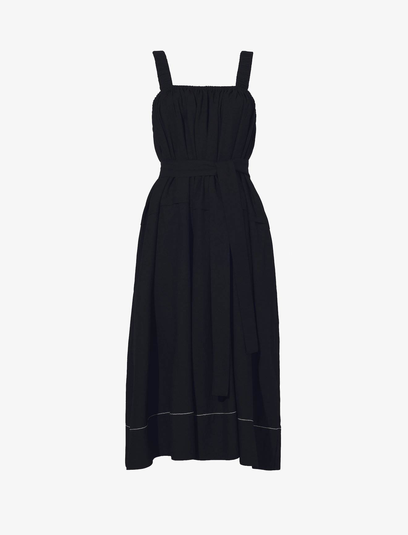 Drapey Suiting Belted Dress #5