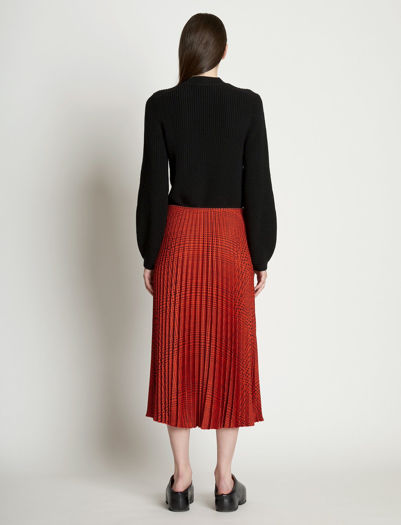 Pleatable Crepe Midi Skirt #2
