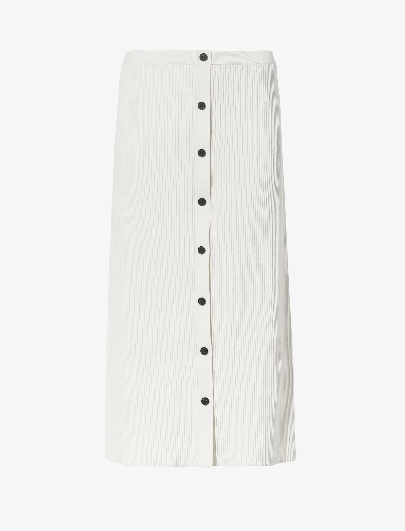 Rib Knit Button Front Skirt #4
