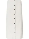 Proenza Schouler White Label ribbed-knit button-front skirt - Neutrals