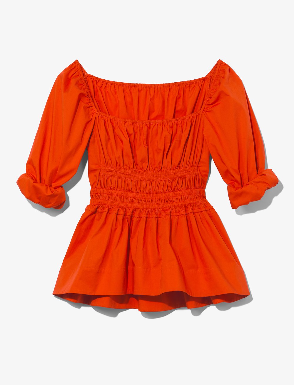 Square Neck Poplin Top 