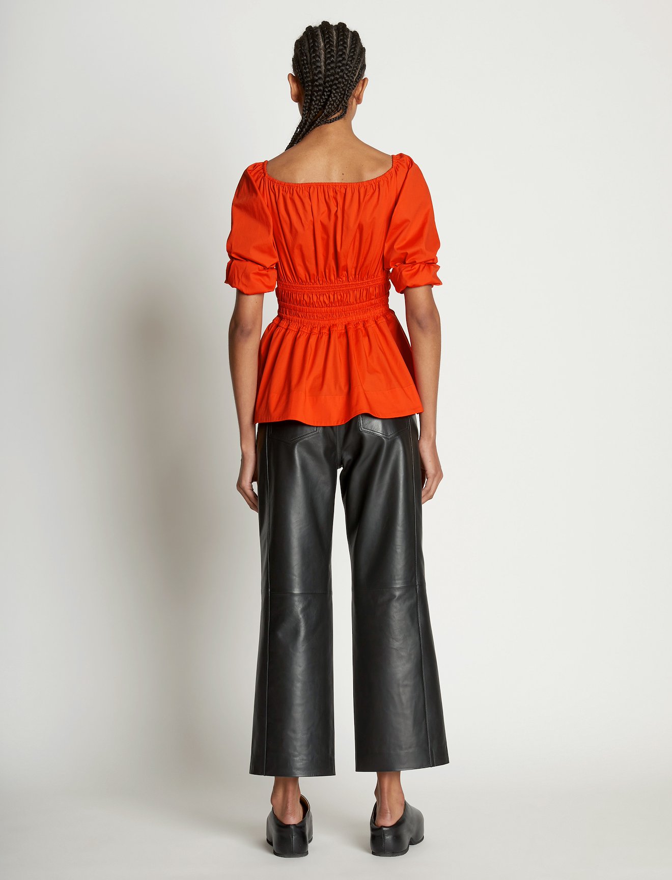 Square Neck Poplin Top #3