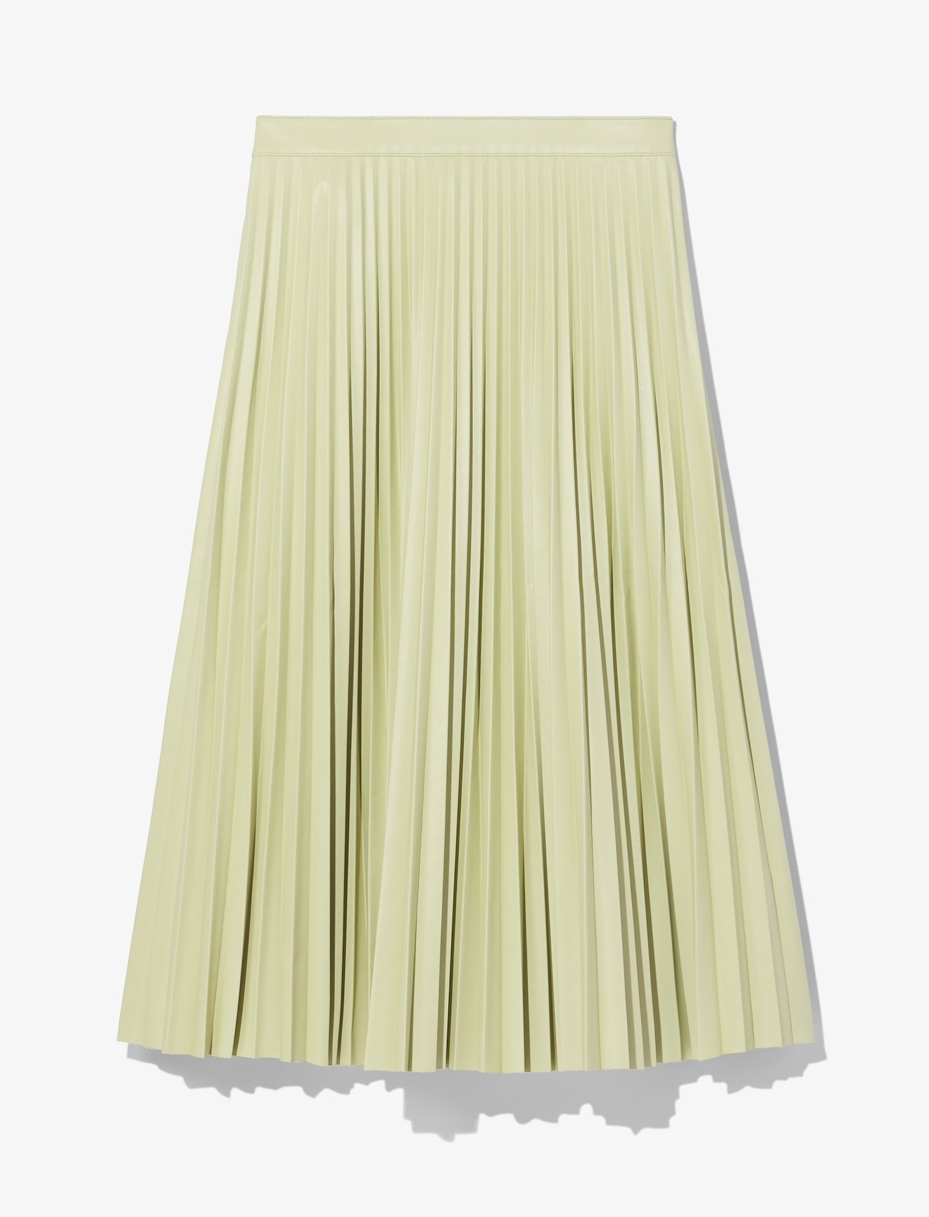Faux Leather Pleated Skirt #4