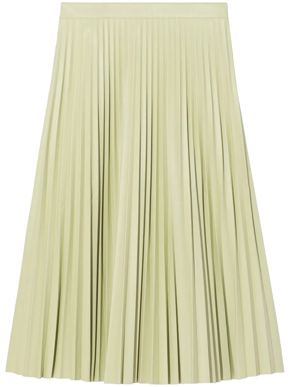 

Proenza Schouler White Label faux-leather pleated midi skirt - Green