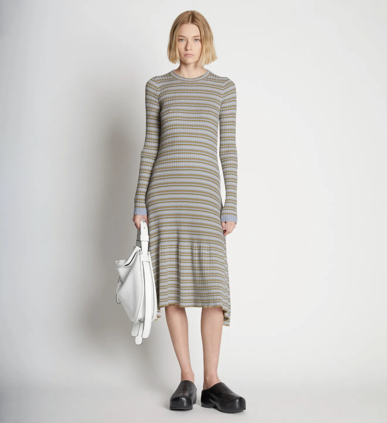 stripe knit dress