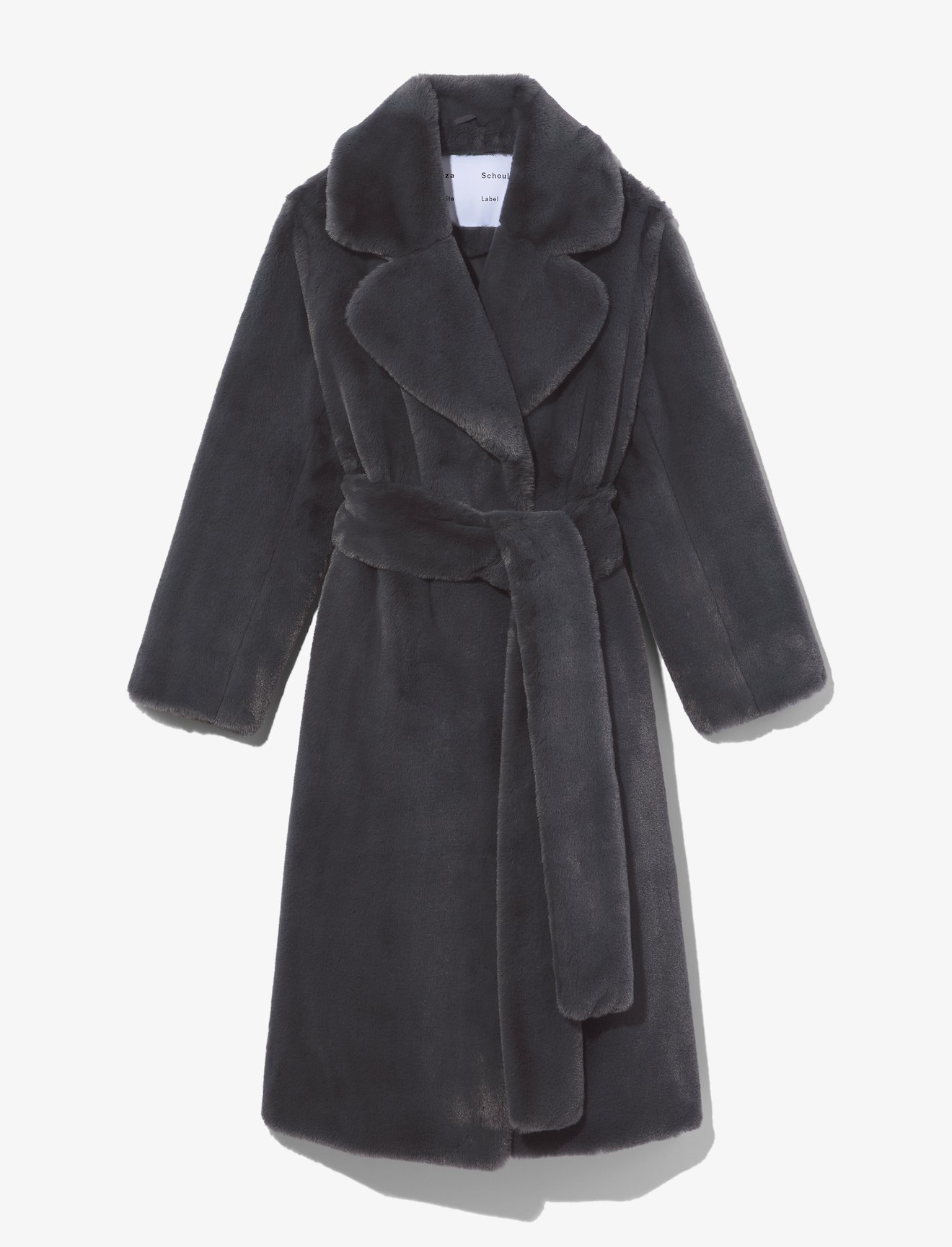 Faux Fur Belted Coat #4
