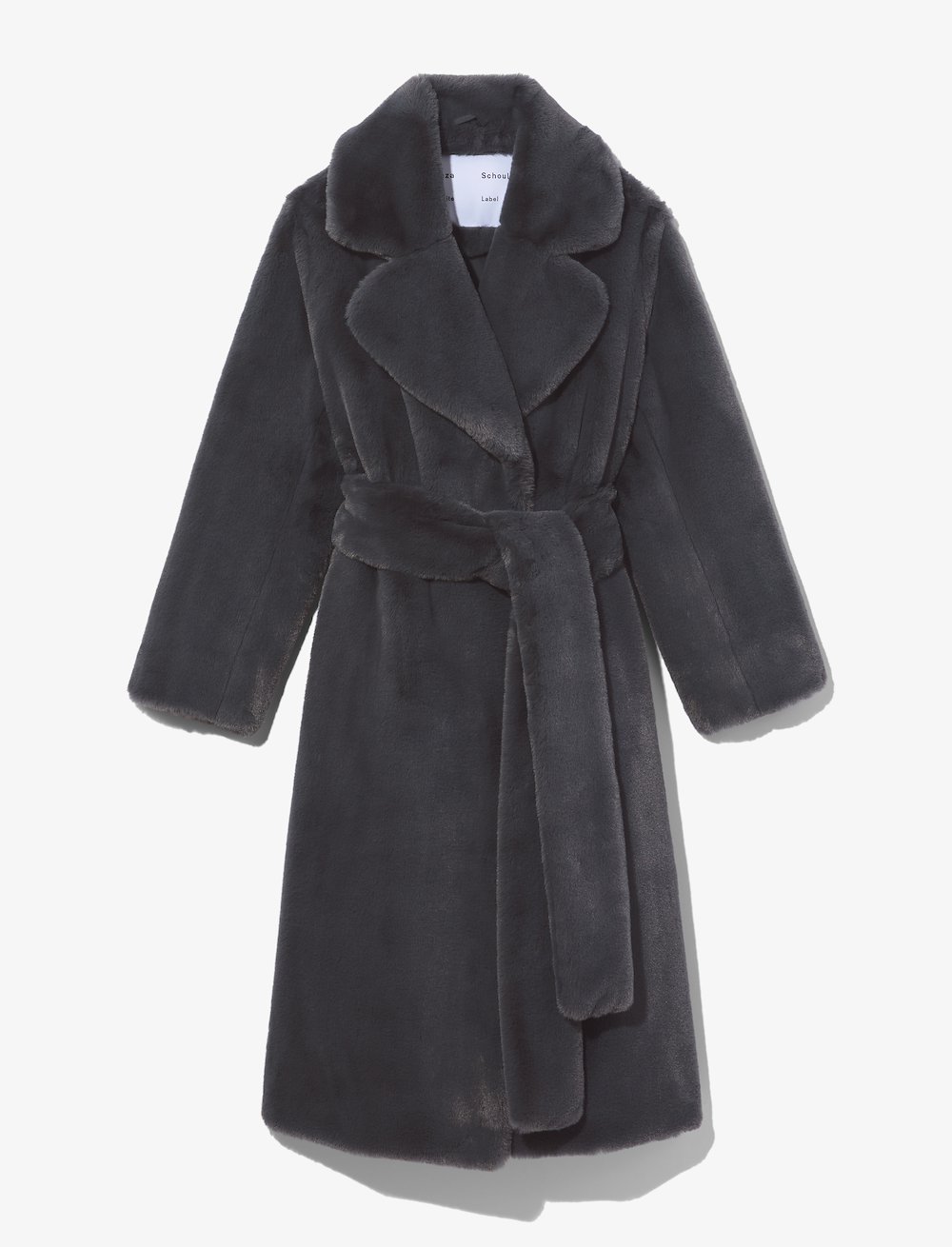 Faux Fur Belted Coat  