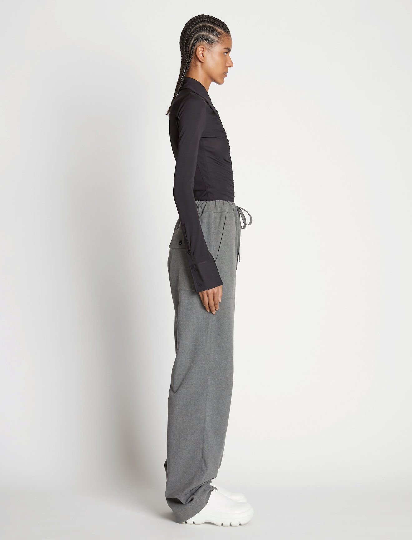 Flannel Drawstring Pants #1