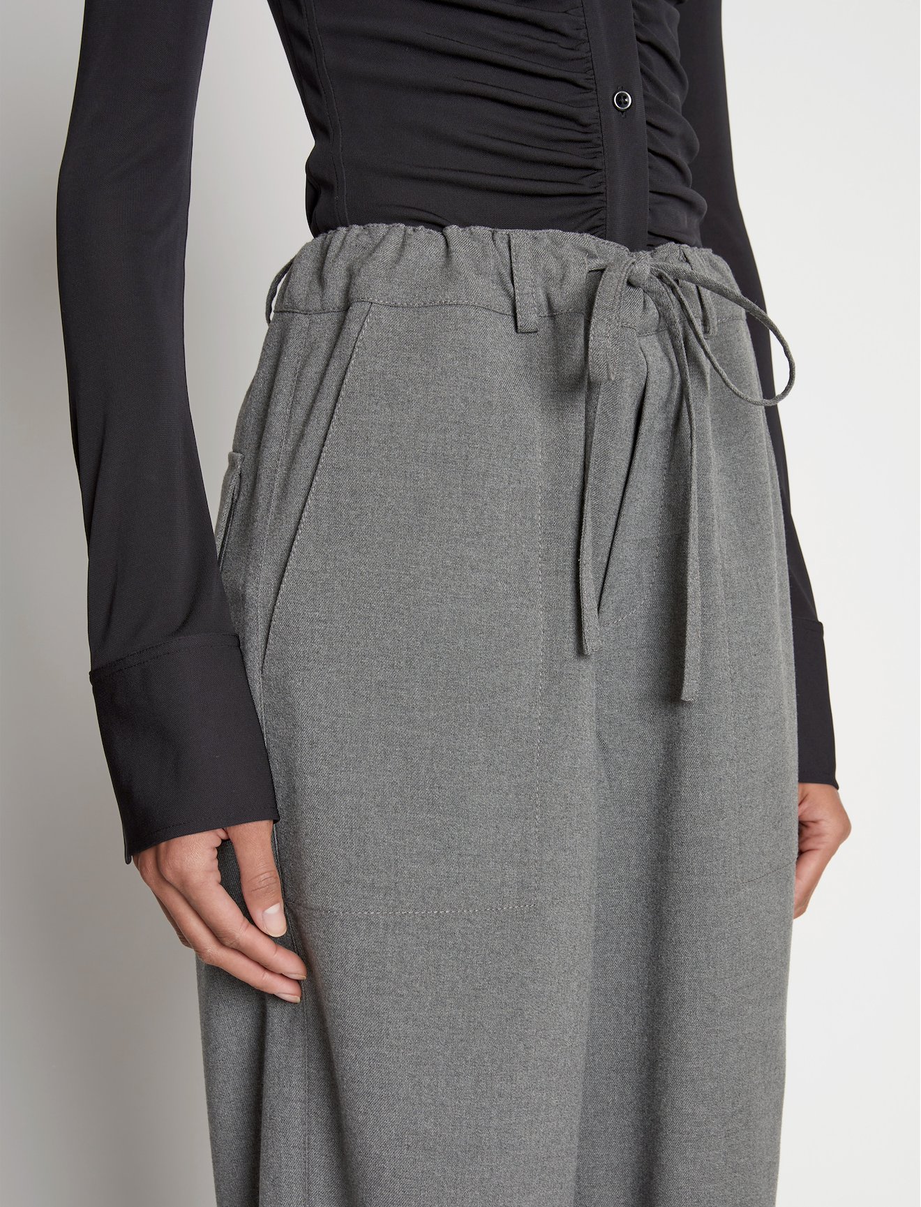 Flannel Drawstring Pants #3