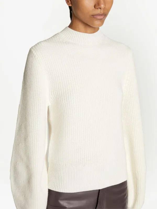 White turtleneck outlet with bell sleeves