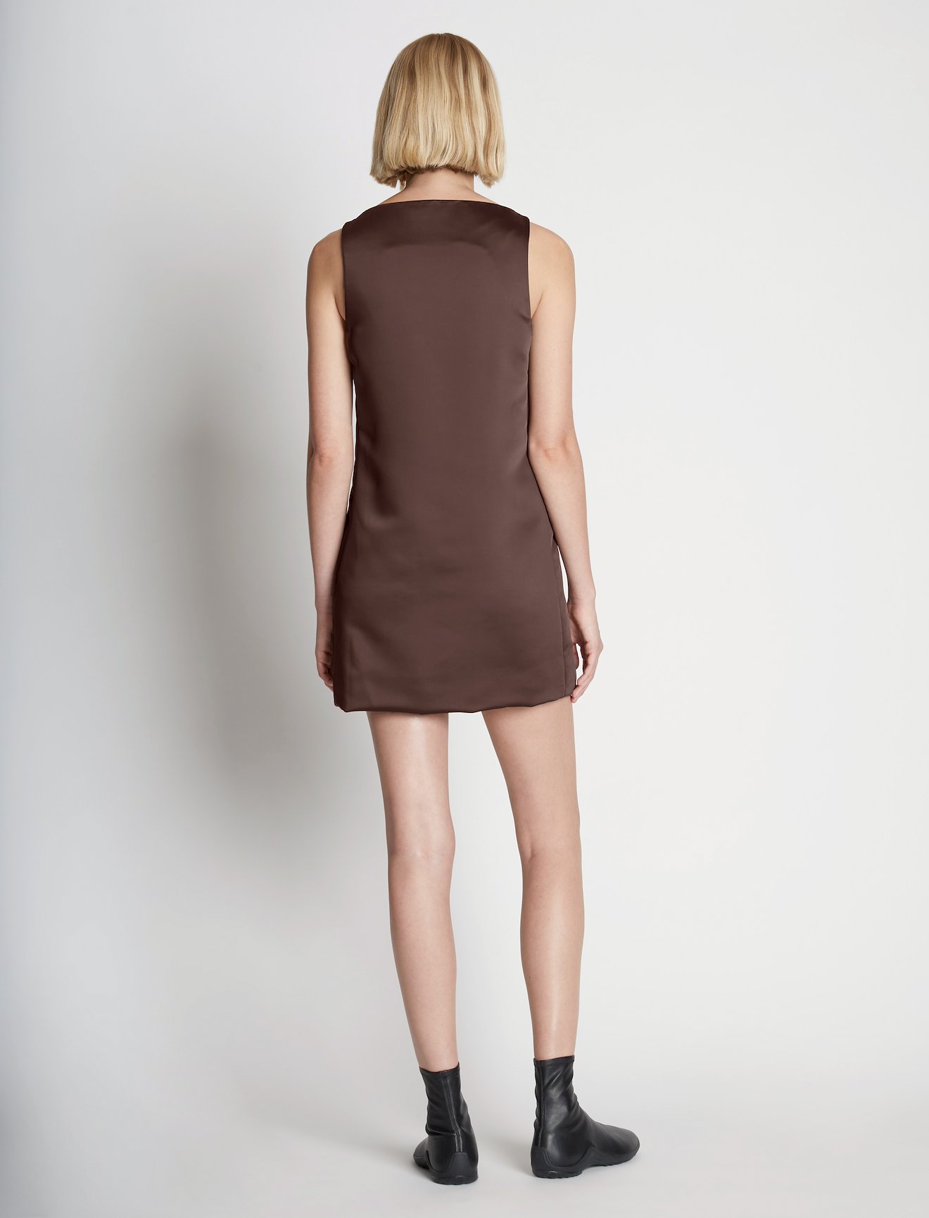 Sleeveless Satin Dress #2