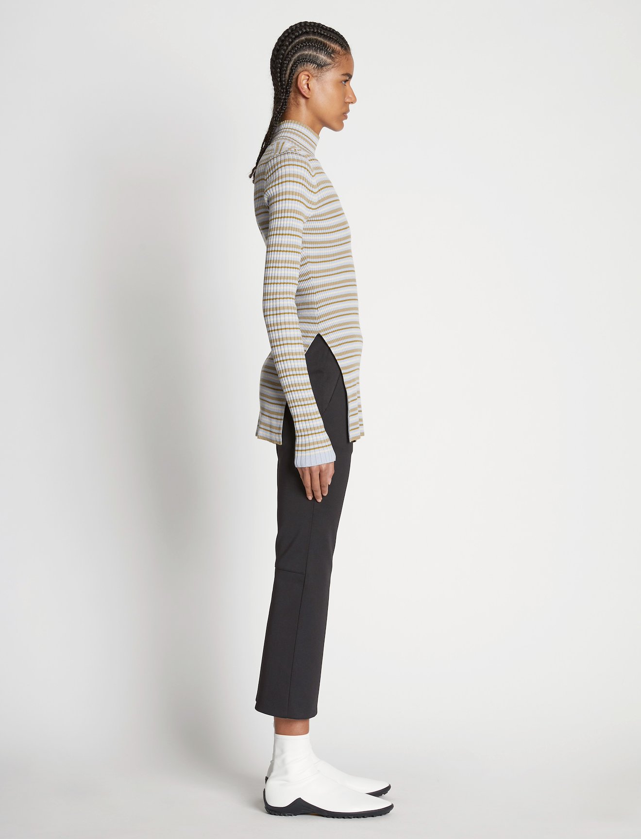 Stripe Knit Turtleneck #2