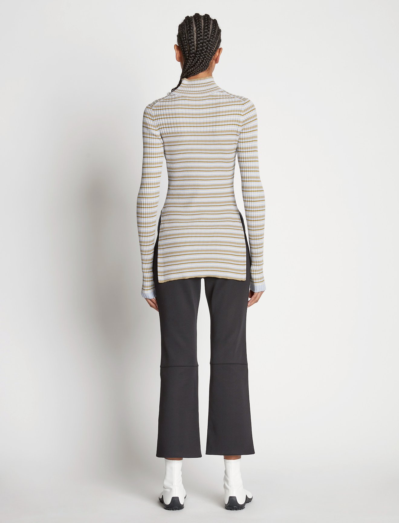 Stripe Knit Turtleneck #3