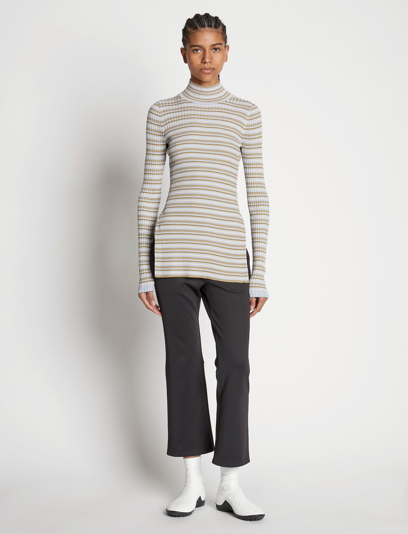 Stripe Knit Turtleneck #1