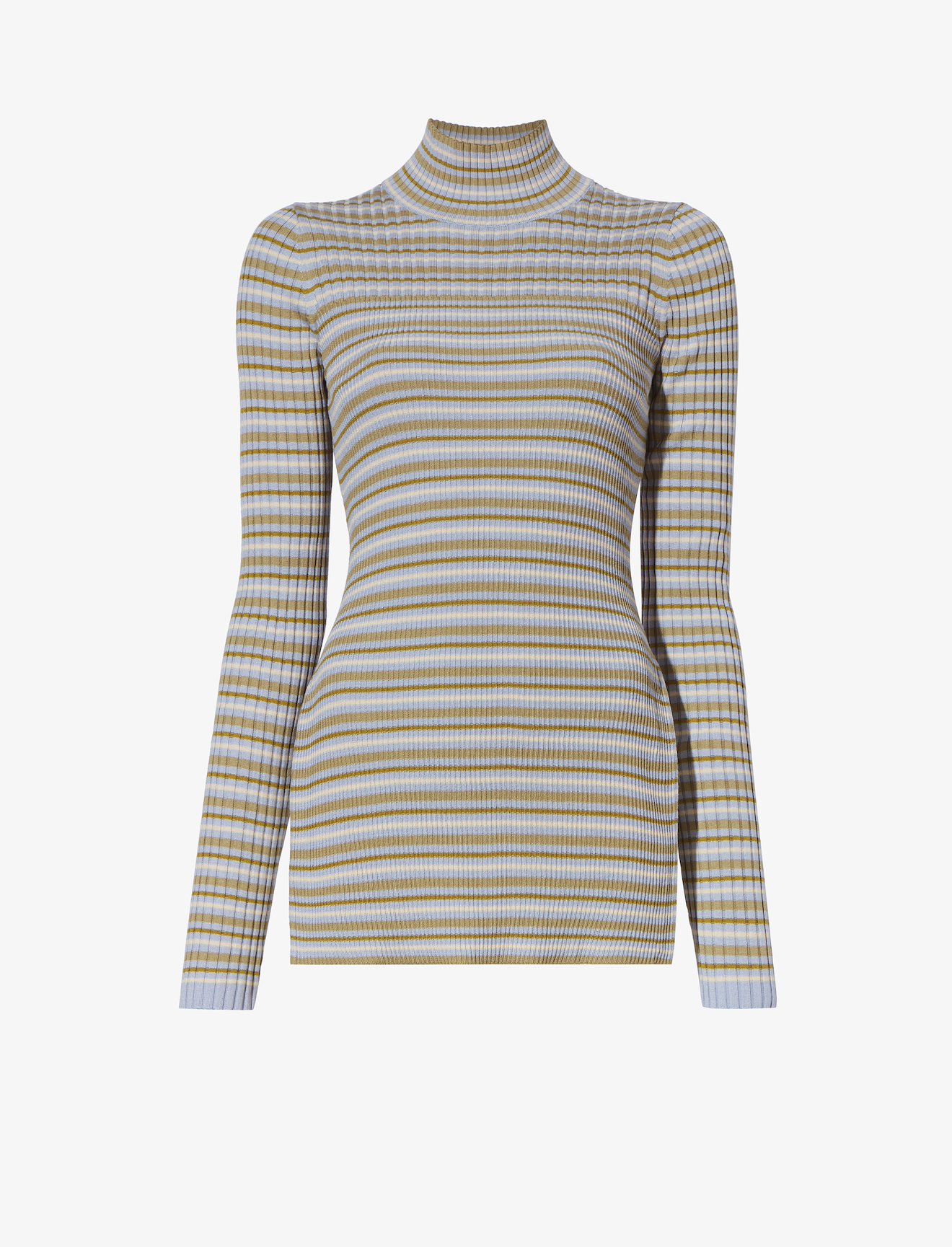 Stripe Knit Turtleneck #5