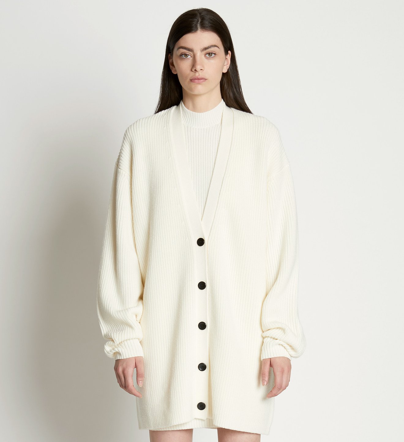 Cashfeel Cardigan in neutrals | Proenza Schouler