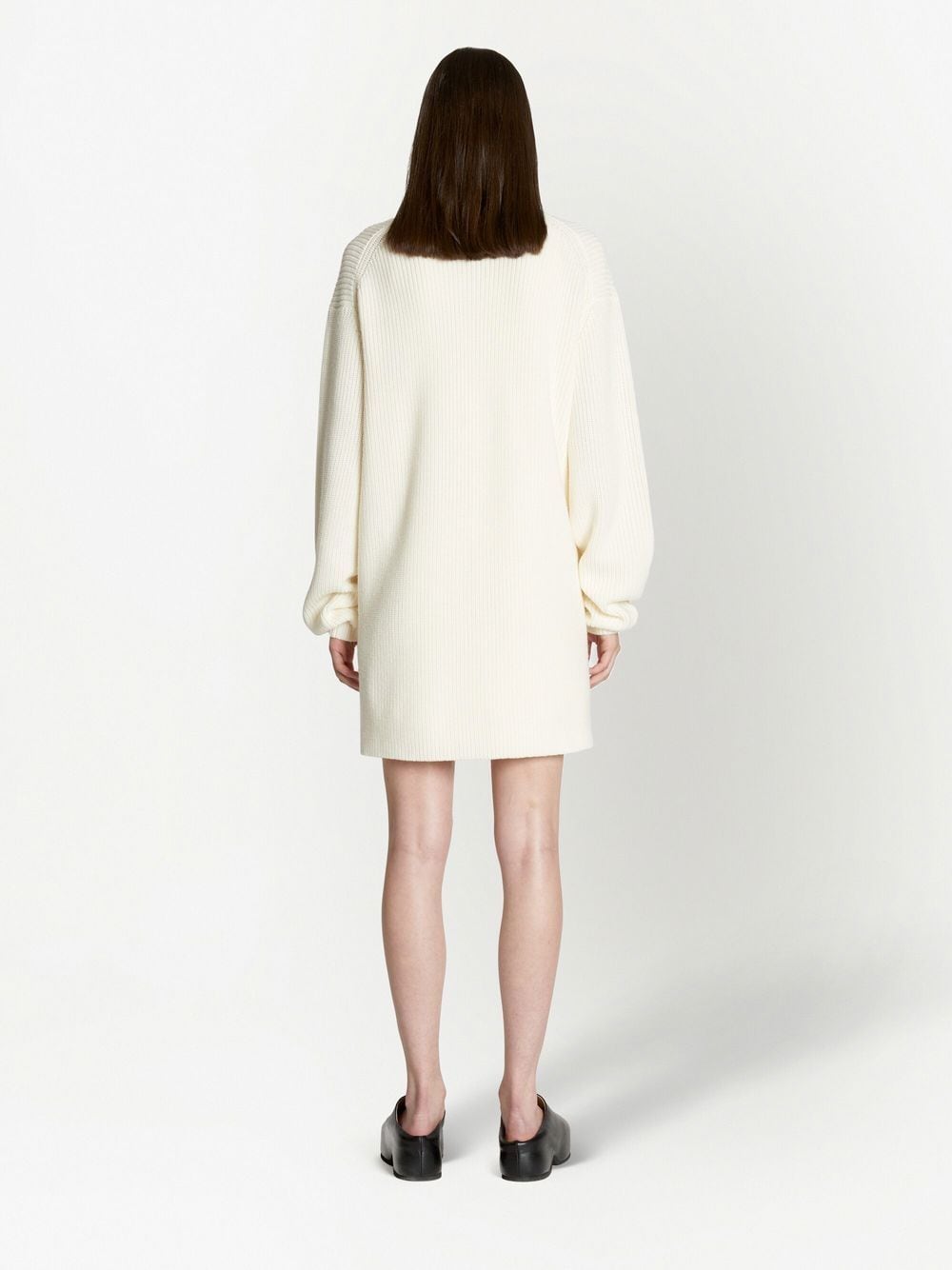 Shop Proenza Schouler White Label Long-length Knitted Cardigan In 中性色