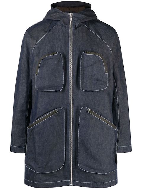 Paria Farzaneh hooded denim parka