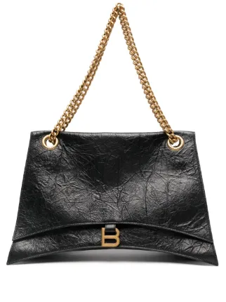 balenciaga leather shoulder bag city シティ Balenciaga Shoulder Bag: Elegant Black Leather