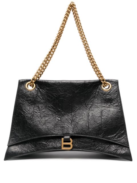 Balenciaga large Crush leather shoulder bag Women