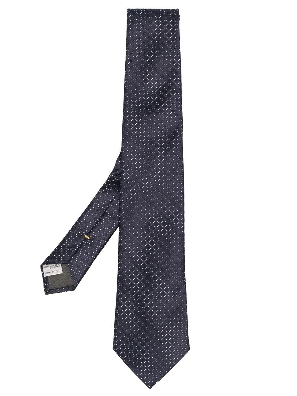 

Canali corbata de seda Micro Geometric - Azul
