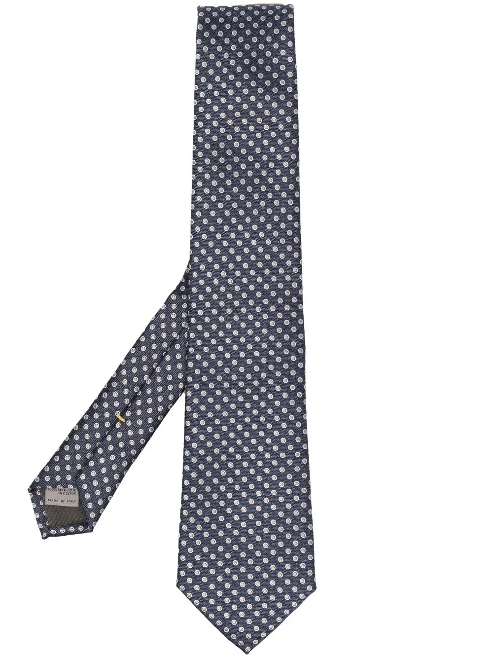 

Canali polka-dot silk tie - Blue