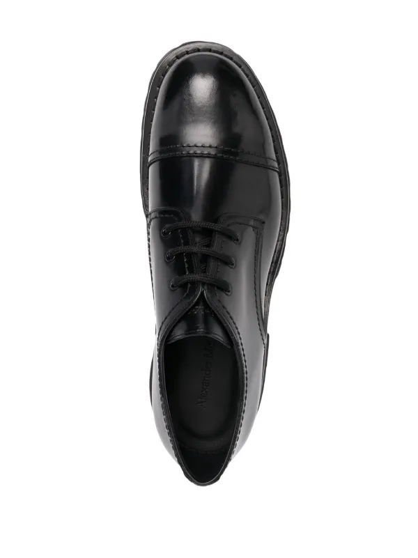 Alexander McQueen Black  Dress shoes men, Alexander mcqueen