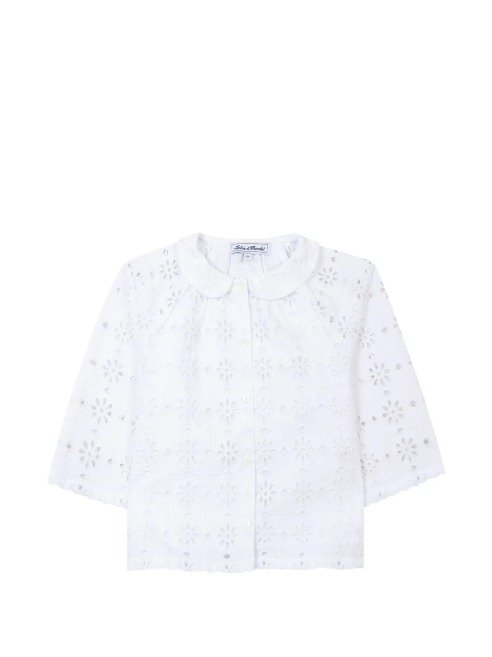 Tartine Et Chocolat broderie-anglaise blouse - Bianco