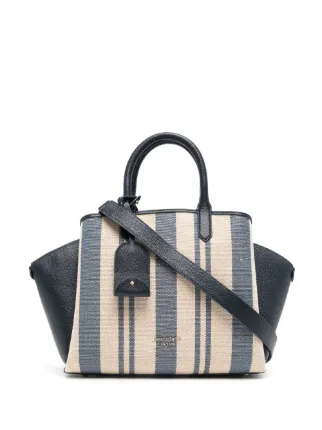 Kate spade shop striped canvas tote