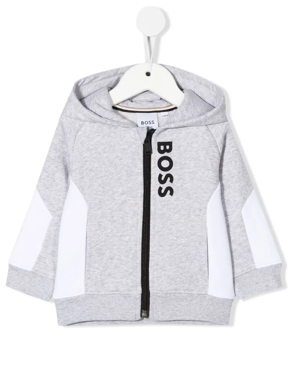 

BOSS Kidswear hoodie con logo estampado - Gris