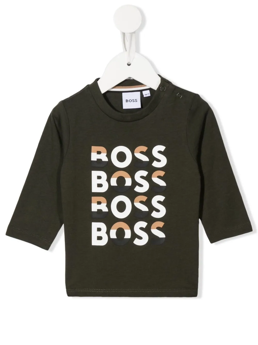 

BOSS Kidswear playera con logo estampado - Verde