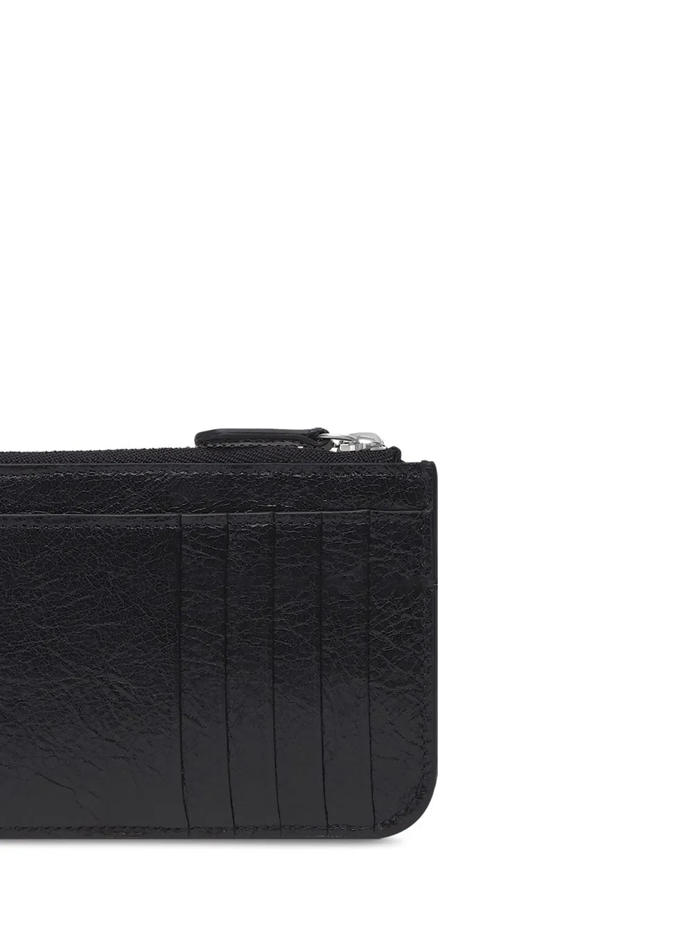 Shop Balenciaga Le Cagole Leather Wallet In Black