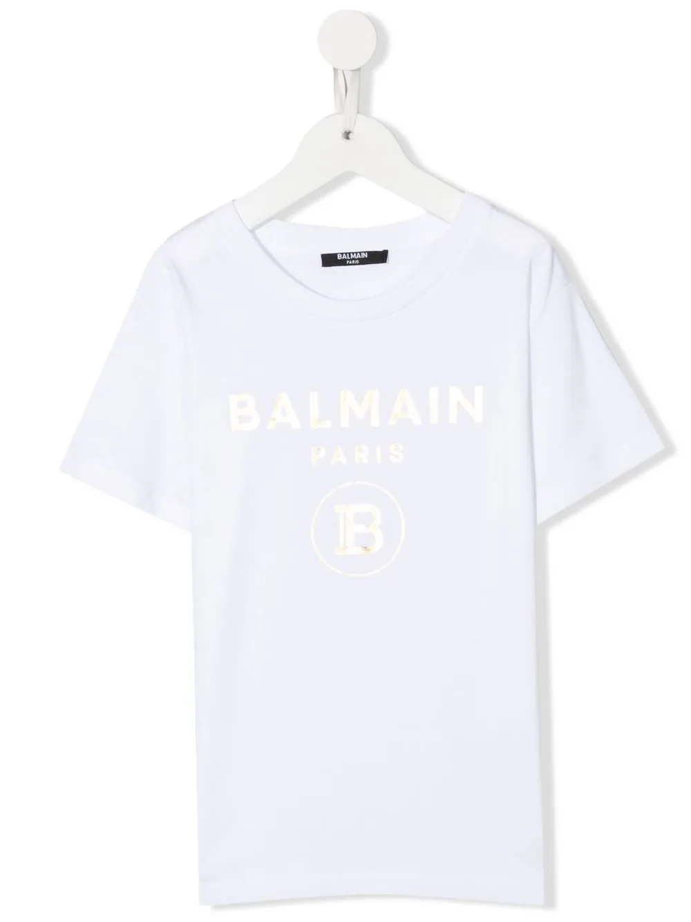 

Balmain Kids playera con logo estampado - Blanco