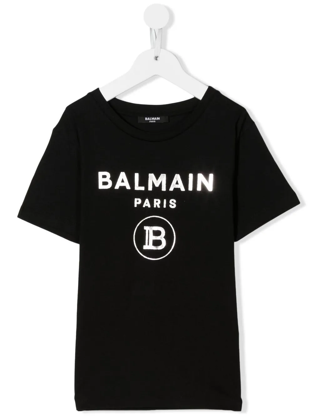 

Balmain Kids playera con logo estampado - Negro