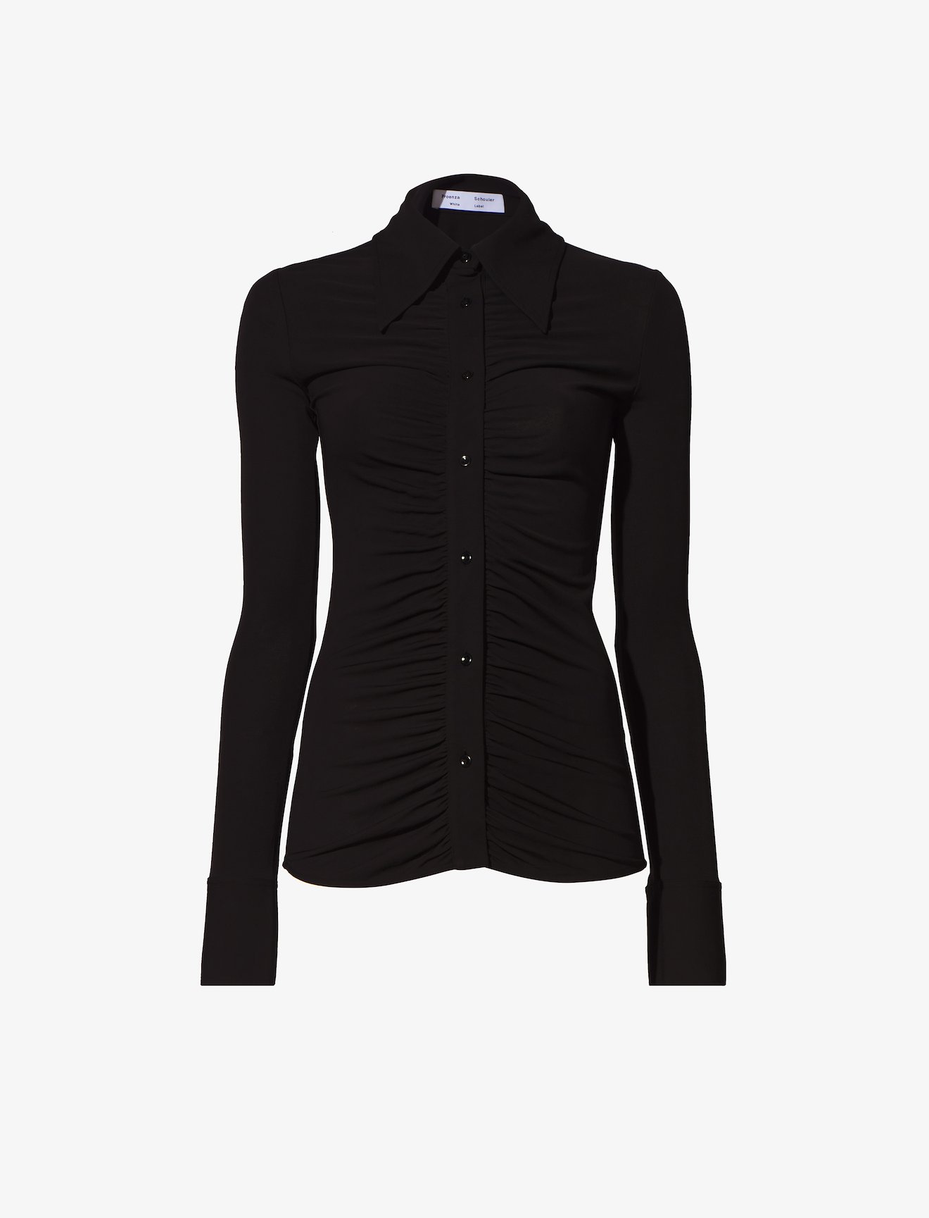 Matte Crepe Button Down #5