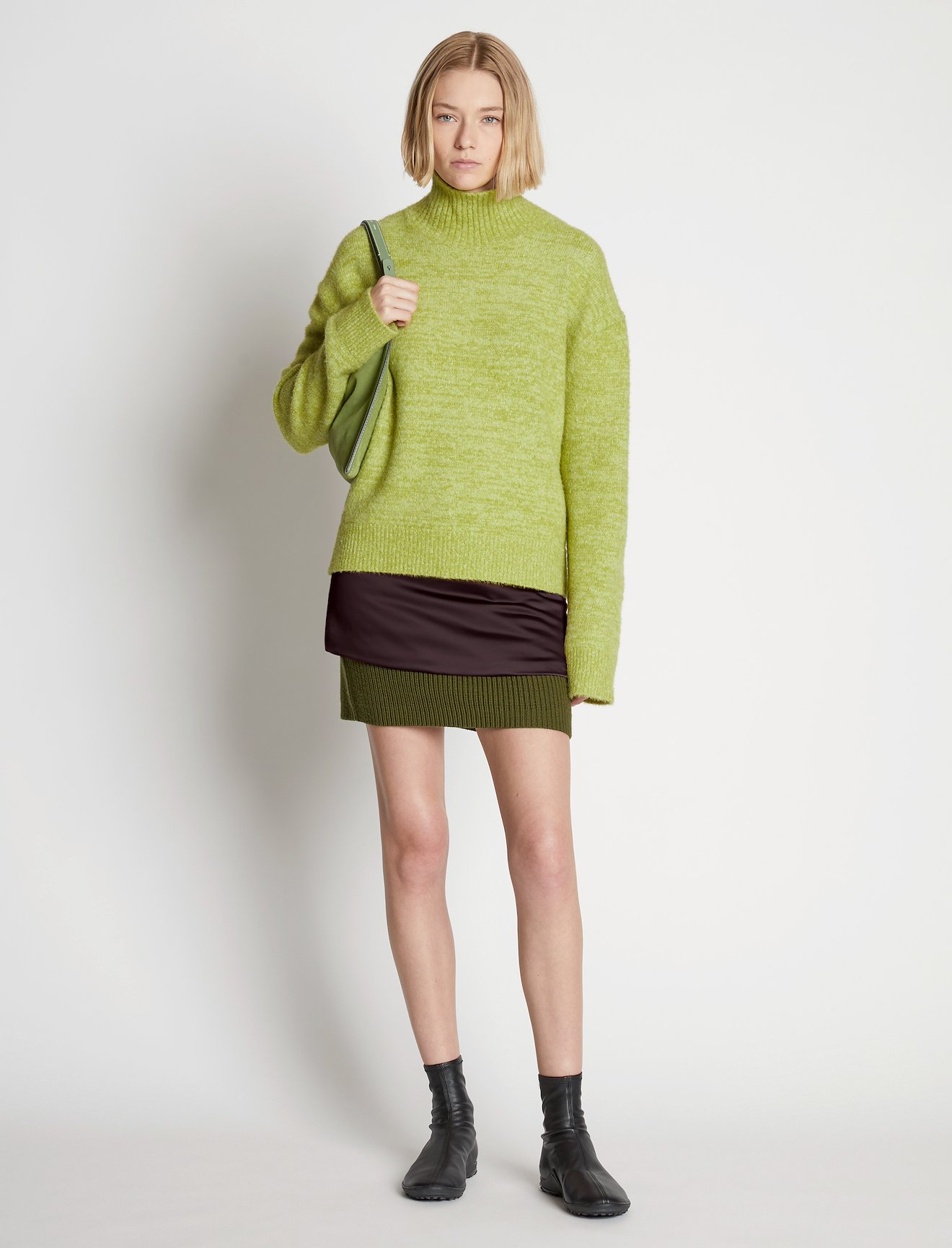 Fluffy Knit Turtleneck Sweater #1