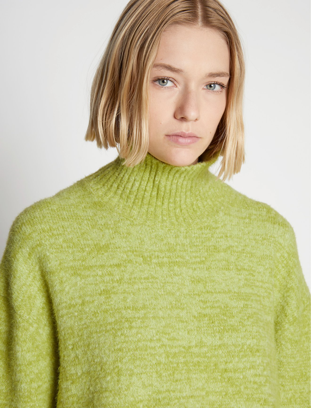 Fluffy Knit Turtleneck Sweater #4