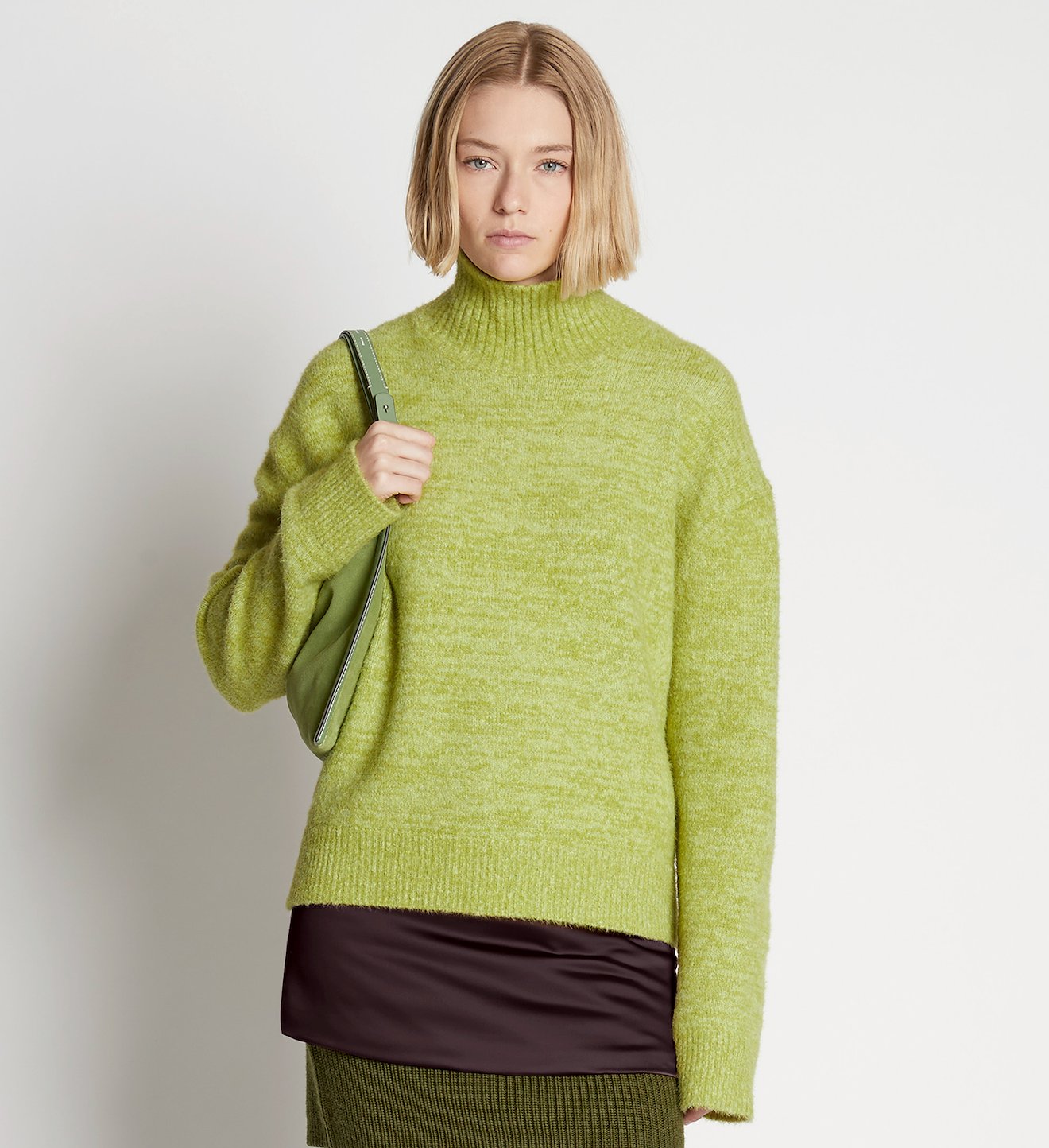 Fluffy Knit Turtleneck Sweater