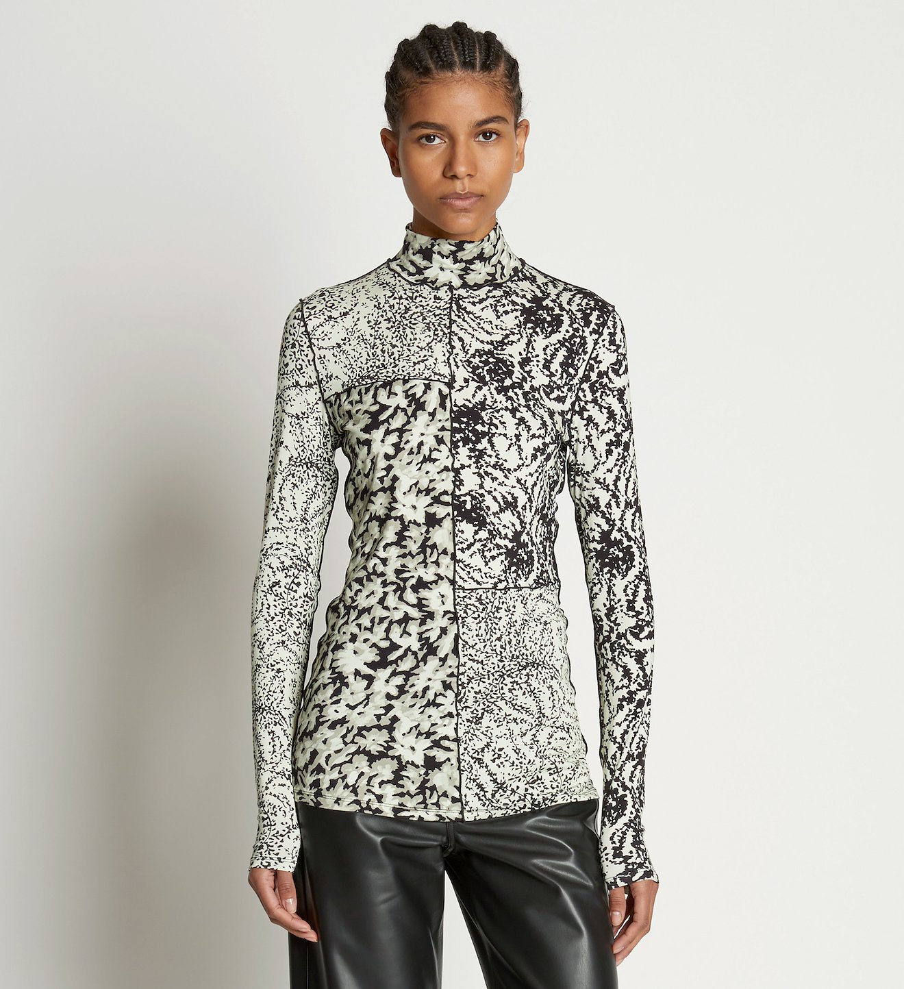 Mixed Floral Jersey Top