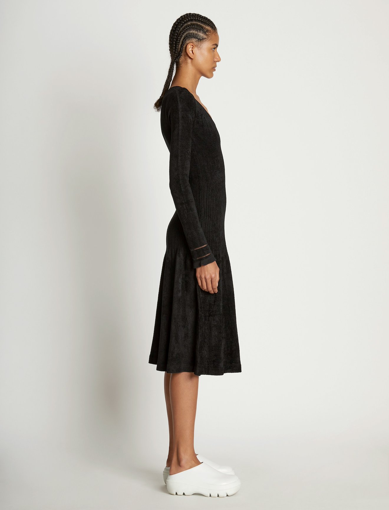 Scoop Neck Chenille Dress #1