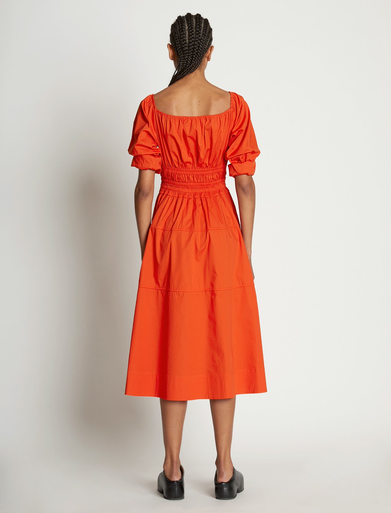 Square Neck Poplin Dress #2