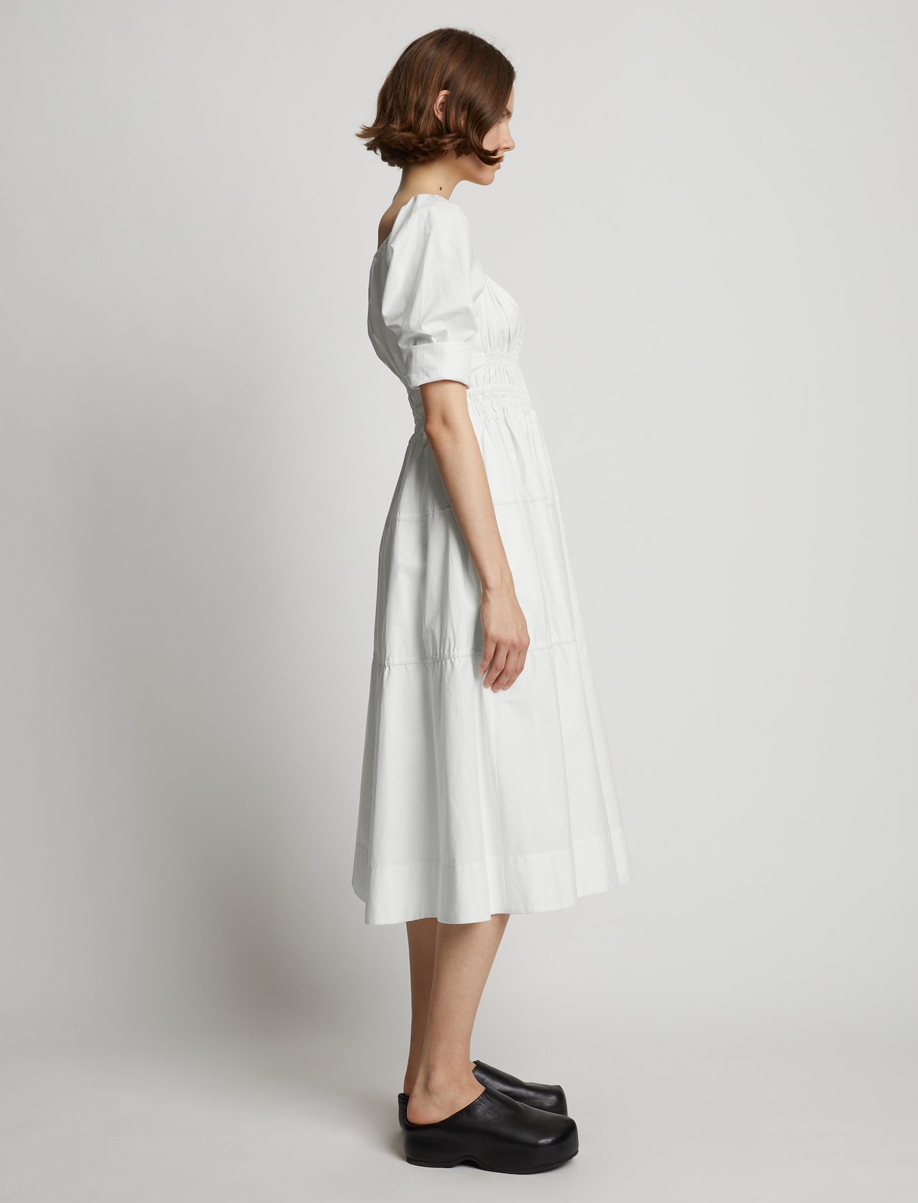 Square Neck Poplin Dress #2