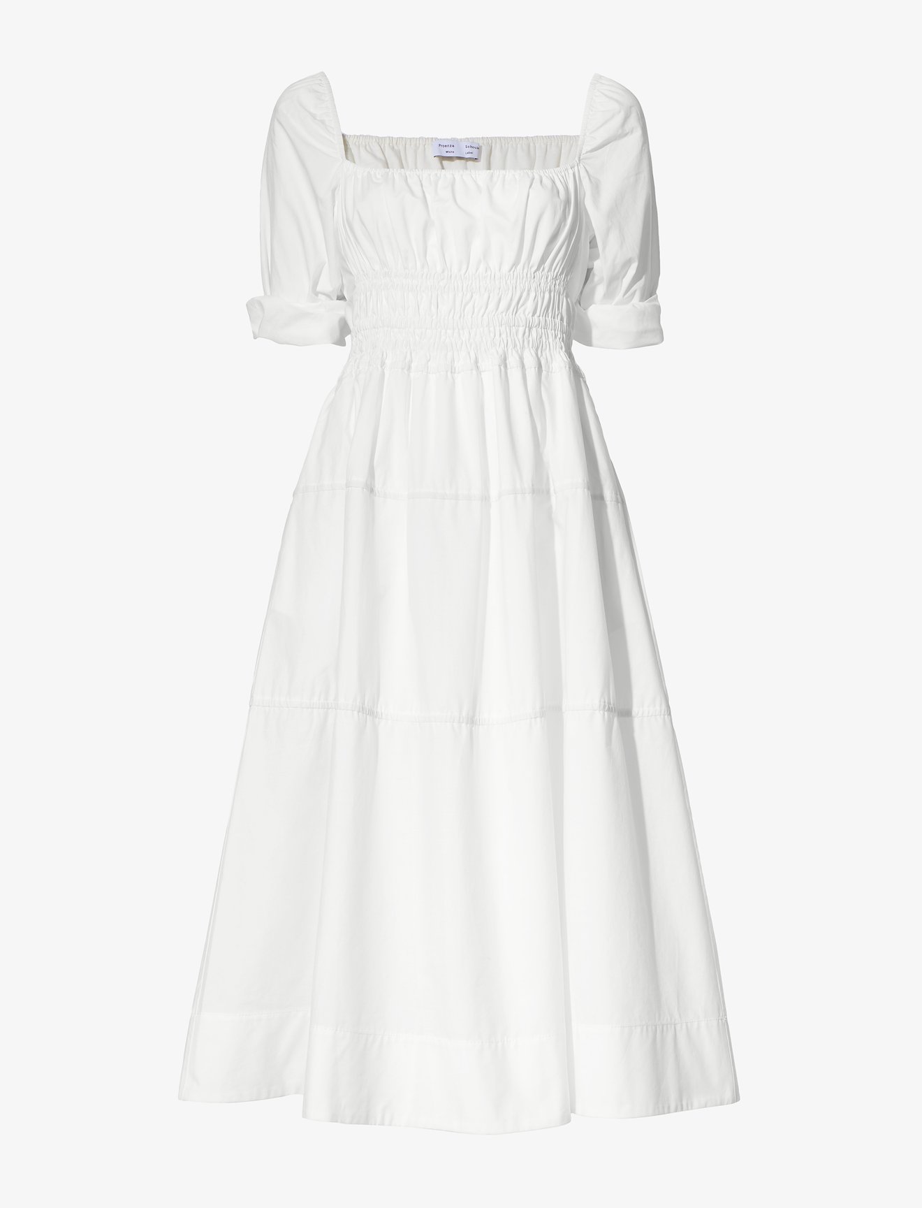 Square Neck Poplin Dress #8