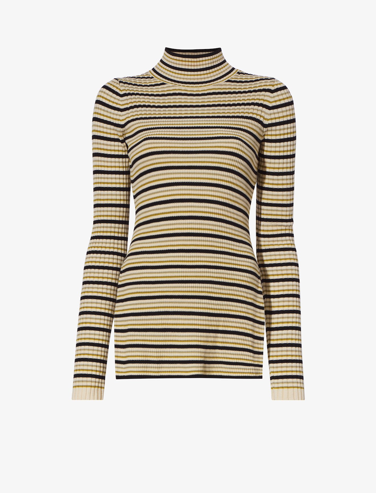 Stripe Knit Turtleneck #5
