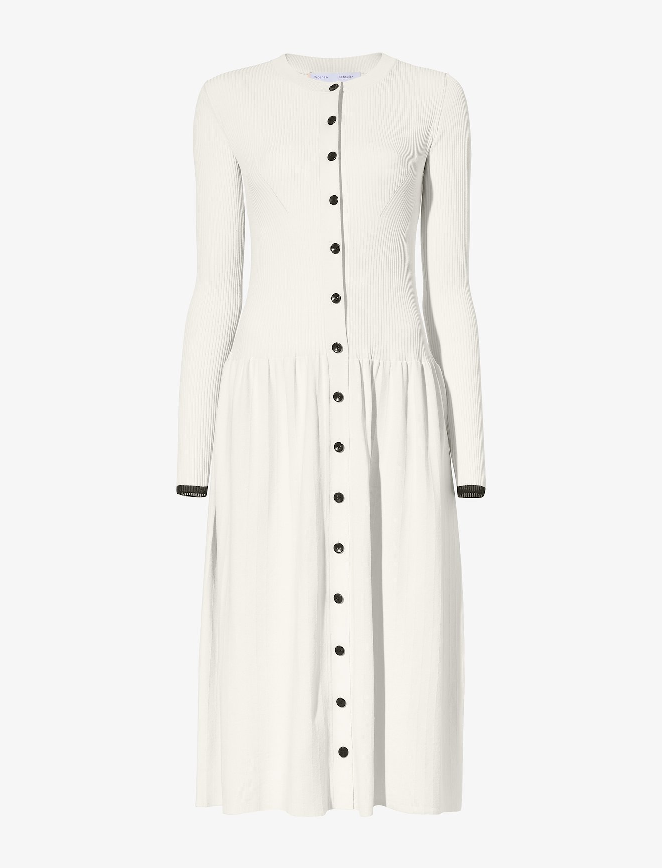 Rib Knit Button Front Dress #4