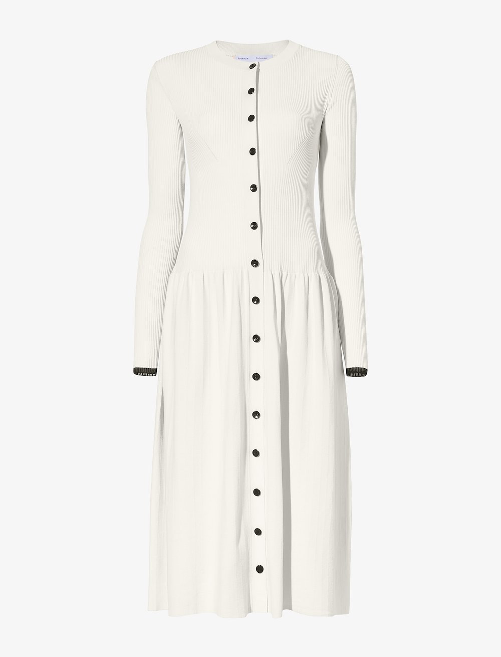 Rib Knit Button Front Dress