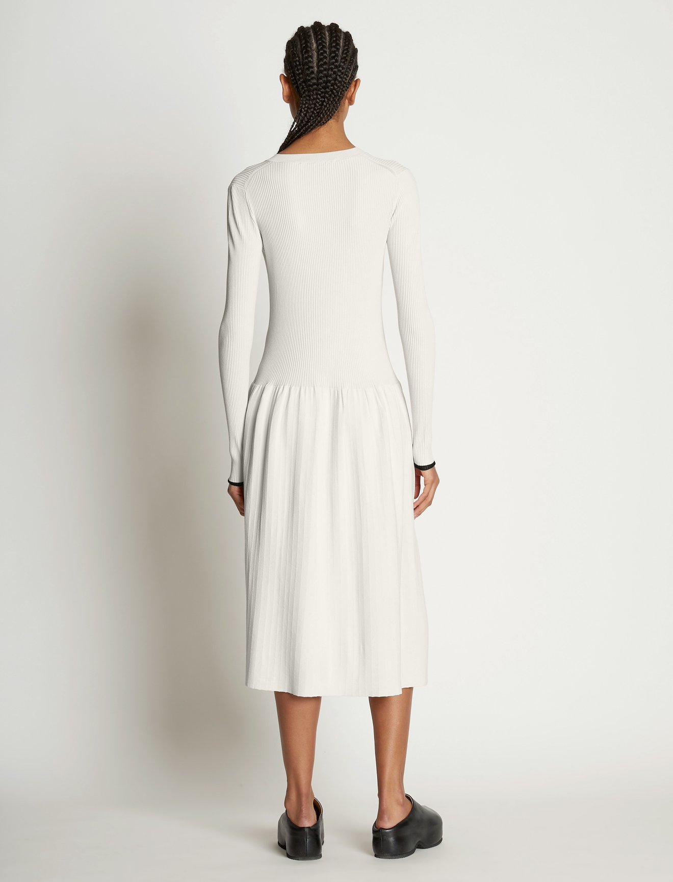 Rib Knit Button Front Dress #2